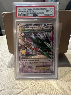 Pokemon TCG M Rayquaza EX Celebrations Card 76/108 PSA 10 - Image 1