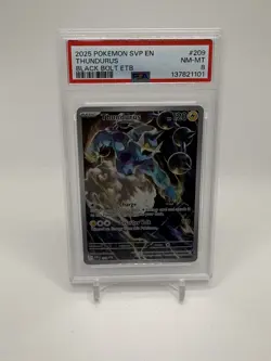 2025 POKEMON SVP BLACK BOLT ELITE TRAINER BOX PROMO #209 THUNDURUS PSA 8 - Image 1