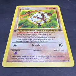 Pokemon 1st Edition Jungle Mankey 55/64 NS1 - Image 3