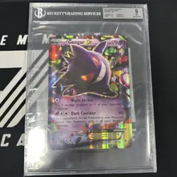 2014 POKEMON XY PHANTOM FORCES GENGAR-EX BOX-JUMBO #34 GENGAR EX BGS 9 - Image 1