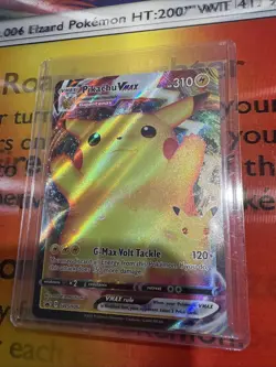 Pokemon TCG Pikachu Vmax Sword & Shield Swsh062 Holo Promo - Image 1