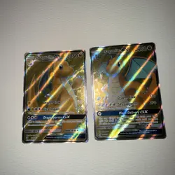 Lot Of 2 Dragonite GX Pokemon TCG Cards Unified Minds Dragon Majesty NM - Image 1