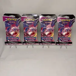 Fusion Strike Sleeved Pokemon Booster Pack Mew Artwork 4x SWSH - Image 1