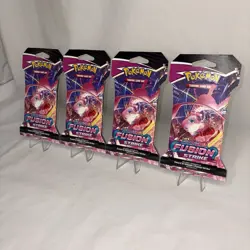 Fusion Strike Sleeved Pokemon Booster Pack Mew Artwork 4x SWSH - Image 3