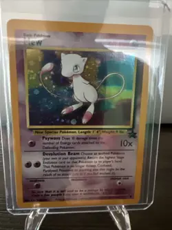 MINT Pokemon Mew #9 Holo Black Star Promo 2000 League Rare - Image 1