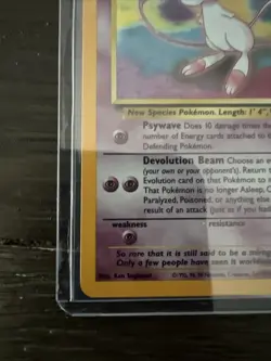 MINT Pokemon Mew #9 Holo Black Star Promo 2000 League Rare - Image 5