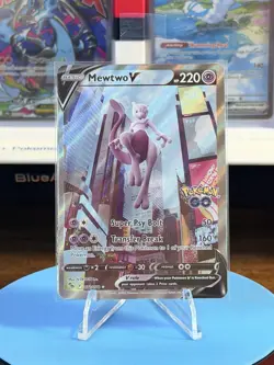 Mewtwo V 72/78 Alternate Full Art Pokemon TCG Pokemon Go 072/078 NM - Image 1