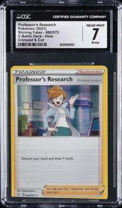 2021 POKEMON SHINING FATES #060/072 PROFESSOR'S RESEARCH CGC 7 - Image 1