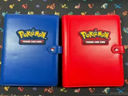 Ultra Peo Premium Red & Blue 4-Pocket Snap Binder for Pokemon - Image 1
