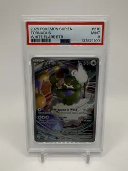 2025 POKEMON SVP EN-SV BLACK STAR PROMO #210 TORNADUS PSA 9 - Image 1