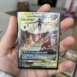 Pokemon TCG Espeon & Deoxys GX SM240 Black Star Promo Holo - Image 3