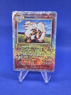 2002 Pokemon Legendary Collection Arcanine 036/110 Firework Reverse Holo DAMAGED - Image 1