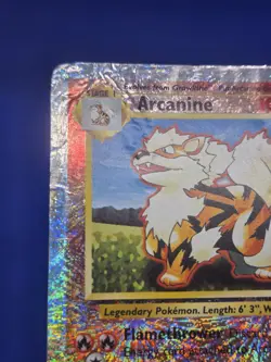 2002 Pokemon Legendary Collection Arcanine 036/110 Firework Reverse Holo DAMAGED - Image 2