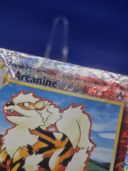 2002 Pokemon Legendary Collection Arcanine 036/110 Firework Reverse Holo DAMAGED - Image 3