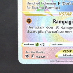 Pokemon TCG Kleavor VSTAR 196/189 SWSH10 Astral Radiance Secret Holo - NM/MT - Image 4