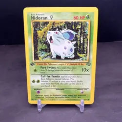 Pokemon 1st Edition Jungle Nidoran 57/64 NS1 - Image 1