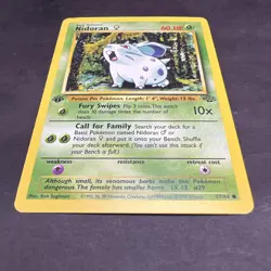 Pokemon 1st Edition Jungle Nidoran 57/64 NS1 - Image 3