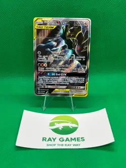 Pokemon TCG Garchomp & Giratina EX SM193 Black Star Promo Tag Team Holo DMG - Image 1