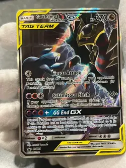 Pokemon TCG Garchomp & Giratina EX SM193 Black Star Promo Tag Team Holo DMG - Image 4