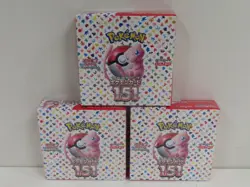 (3) Lot 2023 Pokemon Japanese Scarlet & Violet 151 Factory Sealed Booster Box - Image 1