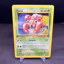 Pokemon 1st Edition Jungle Paras 59/64 NS1 - Image 1