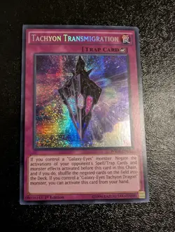 Yugioh Tachyon Transmigration WSUP-EN012 Secret Rare 1st Ed NM - Image 1