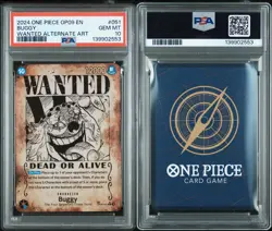 2024 ONE PIECE OP09-EMPERORS IN THE NEW WORLD WANTED ALTERNATE ART BUGGY PSA 10 - Image 1