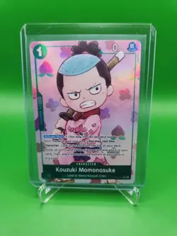 One Piece TCG English OP01-041 (PRB01) Kouzuki Momonosuke Alt Art Parallel - Image 1