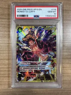 Monkey D. Luffy 2025 One Piece SEC Royal Blood #118 PSA 10 - Image 1