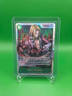 One Piece TCG English OP07-029 Basil Hawkins SR Foil - Image 1
