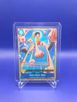 One Piece TCG English OP02-068 (PRB02) Gum-Gum Rain Alt Art Parallel - Image 1