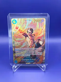 One Piece TCG English OP13-119 Portgas D Ace SEC Foil - Image 1