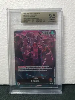 BGS 9.5 GEM MINT Shanks Leader OP09-001 2025 OP ENG 2ND ANNIVERSARY SET - Image 1