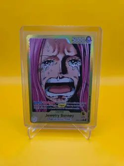 One Piece TCG English OP13-100 Jewlery Bonney Leader Alt Art Parallel - Image 1