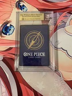 One Piece Card Game TCG Romance Dawn Nami R Parallel OP01-016 BGS 9.5 - Image 2