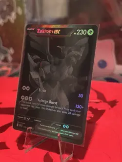 Pokemon Black Bolt BWR Zekrom EX Card 172/86 Near Mint Condition - Image 1