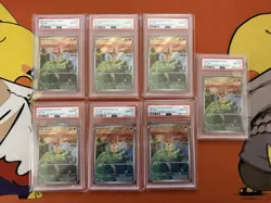 2025 POKEMON SVP EN-SV BLACK STAR PROMO #208 VICTINI PSA 10 Lot of 7 Cards - Image 1