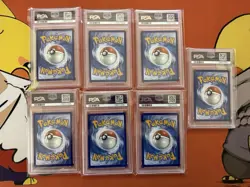 2025 POKEMON SVP EN-SV BLACK STAR PROMO #208 VICTINI PSA 10 Lot of 7 Cards - Image 2