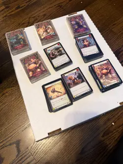 Flesh and Blood Heavy Hitters Lot includes Blitz Decks and 200 count of HH cards - Image 1