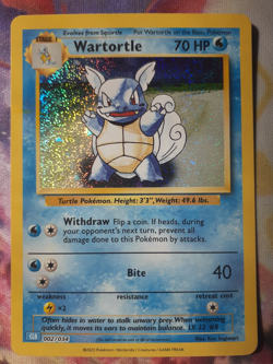 Wartortle 002/034 CLB Trading Card Game Classic Collection Holo Pokemon LP - Image 1