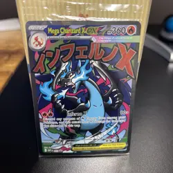 Mega Charizard X ex 023 Black Star Promo Mega Evolution Sealed Pokemon Card Engl - Image 1