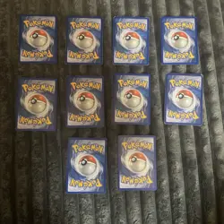Lot Of 10 Vintage Common Pokemon Cards MP - Image 2