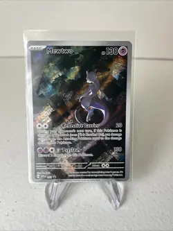 Pokemon Mewtwo SVP 052 Black Star Promo Scarlet and Violet Card - Image 1