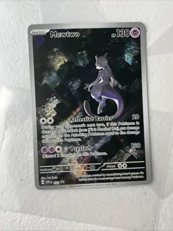Pokemon Mewtwo SVP 052 Black Star Promo Scarlet and Violet Card - Image 2