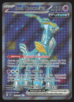 SV05: Temporal Forces Iron Crown ex #191/162 Ultra Rare Pokemon Card - Image 1