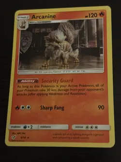 Arcanine - Detective Pikachu - 6/18 - Holo Foil Rare - Pokemon Card - MP - Image 1