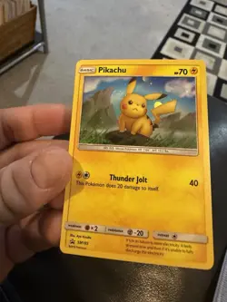 Pokemon Pikachu SM183 SM Promo Holo Basic English Card - Image 2