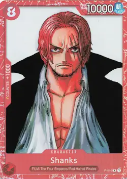 One Piece Shanks Prem. FILM RED Coll. PR One Piece Promotion Cards #P-016 NM - Image 1