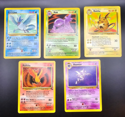 NM-LP Complete Uncommon Common Fossil Set w/ 7 Rares - Pokemon Card - Image 2