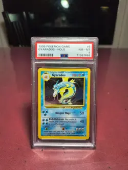 Pokemon Gyarados Holo Rare TCG Card 006/102 Base Set 1999 Unlimited - Image 1